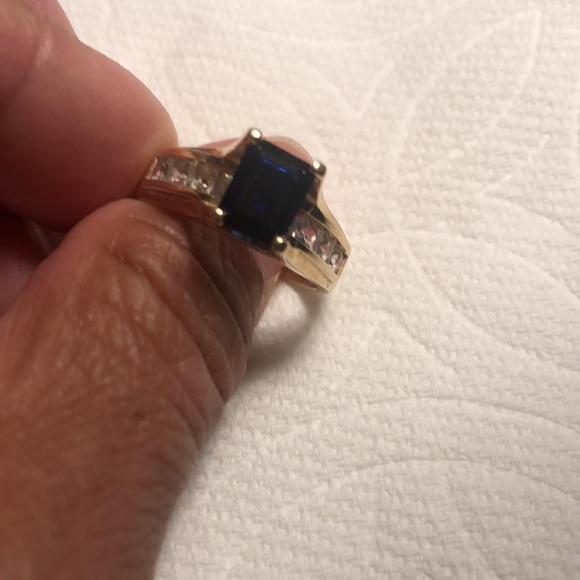⚡️⚡️🔥flash sale ⚡️⚡️🔥14k gold sapphire and zirconium ring - Picture 6 of 6